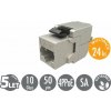 MULTIPACK 24 ks - samořezný keystone Solarix CAT6A STP SXKJ-10G-STP-BK-SA Component Level a 4PPoE MULTIPACK 24 ks - samořezný keystone Solarix CAT6A STP SXKJ-10G-STP-BK-SA Component Level a 4PPoE