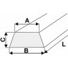 Tyrolit T430241 | Brúsiaci kameň lichobežníkový 100/85x35x200 mm, zrno 36, tvrdosť I, tvar 3109 Tyrolit T430241 | Brúsiaci kameň lichobežníkový 100/85x35x200 mm, zrno 36, tvrdosť I, tvar 3109
