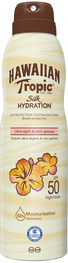 Hawaiian Tropic Silk Hydration Air Soft opaľovací sprej SPF50 220 ml