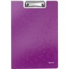 Doska s klipom Leitz WOW roztvárateľná purpurová Doska s klipom Leitz WOW roztvárateľná purpurová
