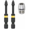 DeWALT DT70535T sada bitů EXTREME TORSION Pz2, 50 mm, 2 ks + magnetický držák DeWALT DT70535T sada bitů EXTREME TORSION Pz2, 50 mm, 2 ks + magnetický držák
