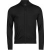 Tee Jays pánsky moderný sveter s merinom TJ6012 Black
