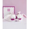 Doudou et Compagnie Paris Doudou Dárková sada Sada botiček s chrastítky králíček Doudou et Compagnie Paris Doudou Dárková sada Sada botiček s chrastítky králíček