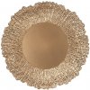 Clayre & Eef Zlatý servírovací tanier s ozdobným okrajom v tvare kvetu 33 x 2 cm Clayre & Eef Zlatý servírovací tanier s ozdobným okrajom v tvare kvetu 33 x 2 cm