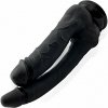 Zmyselné dildo s prísavkou 18 cm dvojité čierne Zmyselné dildo s prísavkou 18 cm dvojité čierne