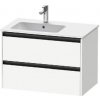 Duravit Ketho.2 - Umývadlová skrinka, 55x81x48 cm, 2 zásuvky, matná biela K25267018180000 Duravit Ketho.2 - Umývadlová skrinka, 55x81x48 cm, 2 zásuvky, matná biela K25267018180000
