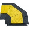 Čierno-žltý plastový rohový káblový most Čierno-žltý plastový rohový káblový most