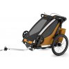 Cyklovozík Thule Chariot Sport 2 single Natural Gold + bike set + kočíkový set + bežecký set Cyklovozík Thule Chariot Sport 2 single Natural Gold + bike set + kočíkový set + bežecký set