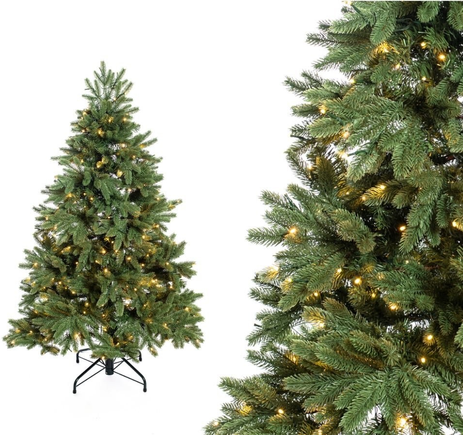 Evergreen Roswell borovica LED umelý vianočný stromček 150 cm