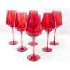Pohár na stopke červené sklo 500 ml, 25 cm Pohár na stopke červené sklo 500 ml, 25 cm