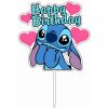 Zápich - Happy Birthday Stitch - bez paličky - Obrázok Zápich - Happy Birthday Stitch - bez paličky - Obrázok