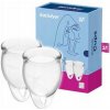 Satisfyer Feel Confident Menštruačný kalíšok sada menštruačných kalíškov 15ml + 20ml Transparentný Satisfyer Feel Confident Menštruačný kalíšok sada menštruačných kalíškov 15ml + 20ml Transparentný