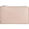 Calvin Klein dámska FOIL LOGO TOP ZIP CARDCASE lososová strieborná