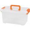 HomePRO 0004 Úložný box s vekom, 4.6L, transparentná, 24x16x15,5cm HomePRO 0004 Úložný box s vekom, 4.6L, transparentná, 24x16x15,5cm
