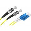 Optický patchcord ST/PC - LC/PC 50m 3mm, duplex, SM G657A Optický patchcord ST/PC - LC/PC 50m 3mm, duplex, SM G657A