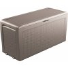 KETER SAMOA RATTAN BOX 270 L cappuccino (247468) - plastový úložný box