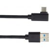 PremiumCord ku31cz2bk USB typ C/M zahnutý konektor 90° - USB 3.0 A/M, 2m PremiumCord ku31cz2bk USB typ C/M zahnutý konektor 90° - USB 3.0 A/M, 2m