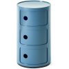 Kartell Stolík s úložným priestorom Componibili 4967, 3 úložné diely, viac farieb Farba: modrá Kartell Stolík s úložným priestorom Componibili 4967, 3 úložné diely, viac farieb Farba: modrá