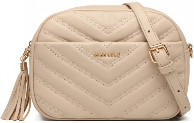 Miss Lulu dámska crossbody kabelka Anife khaki béžová