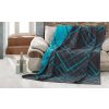 INSPIO Deka Luxusná - Dexter 160x220 sivá, tyrkysová INSPIO Deka Luxusná - Dexter 160x220 sivá, tyrkysová