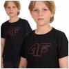 4F detské tričko čierne bavlna veľkosť 140 4F detské tričko čierne bavlna veľkosť 140
