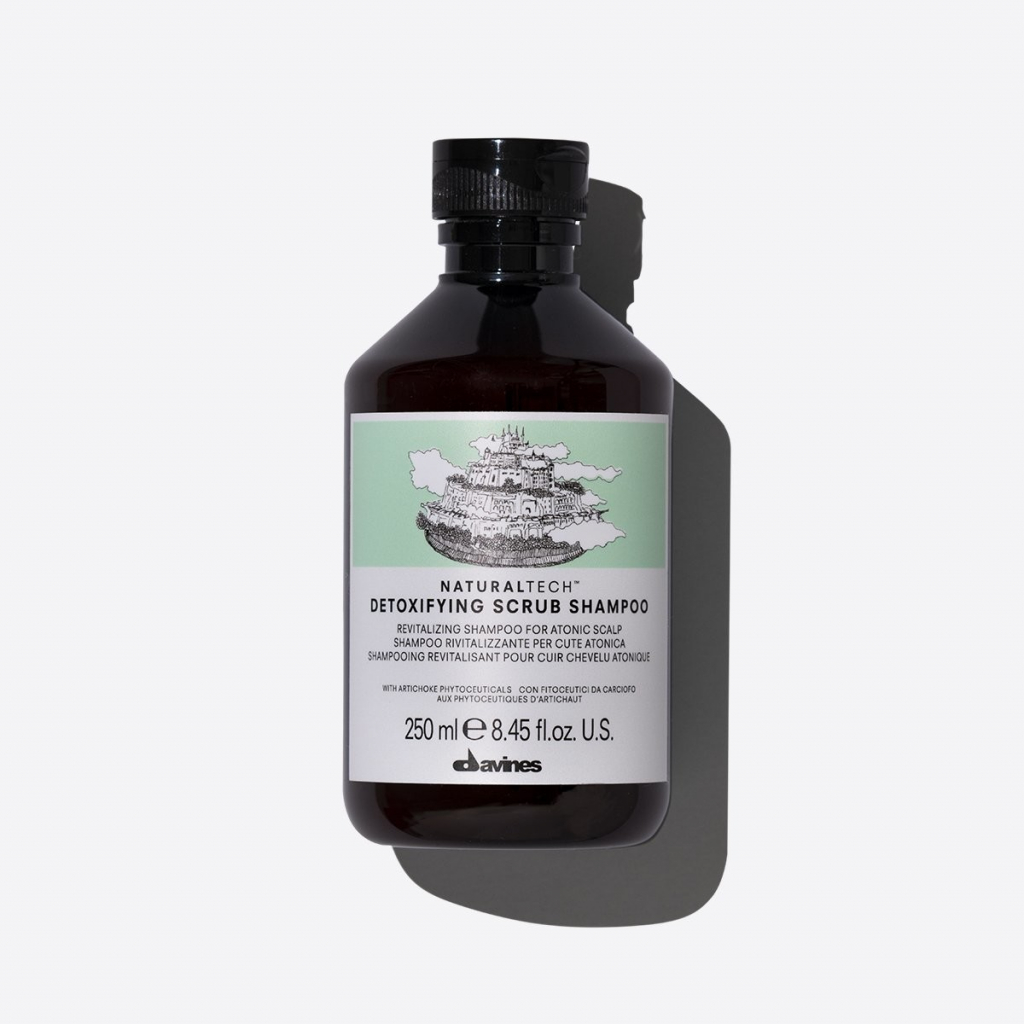 Davines Natural Tech Detoxifying Scrub Shampoo For Atonic Scalp 250 ml