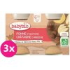 BABYBIO Jablko s gaštanovým pyré 3 x 130 g