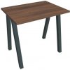 Pracovný stôl UNI A, 80x75,5x60 cm, orech/čierna Pracovný stôl UNI A, 80x75,5x60 cm, orech/čierna