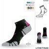 Lasting RUN 009 běžecké ponožky černá růžová