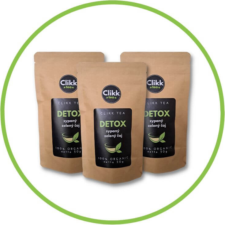 ClikkTEA DETOX sypaný zelený čaj 150 g