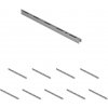Walteco Jednoradová lišta 18x12mm, dĺžka 1000mm, strieborná Množstvo: 10 ks , 45444BP2 Walteco Jednoradová lišta 18x12mm, dĺžka 1000mm, strieborná Množstvo: 10 ks , 45444BP2