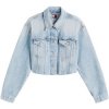 Tommy Hilfiger Džínsové bundy CROPPD TRCKR JKT RWB DW0DW21063 Modrá Tommy Hilfiger Džínsové bundy CROPPD TRCKR JKT RWB DW0DW21063 Modrá