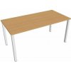 Hobis Pracovný stôl Uni, 160x75,5x80 cm, buk/biela Hobis Pracovný stôl Uni, 160x75,5x80 cm, buk/biela