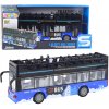 Poschodový mestský autobus 1:16 s pohonom, svetlami a zvukmi – modrý Poschodový mestský autobus 1:16 s pohonom, svetlami a zvukmi – modrý