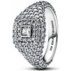 Kokteilový prsteň PANDORA Štvorec a pavé 56 193556C01-56 Kokteilový prsteň PANDORA Štvorec a pavé 56 193556C01-56