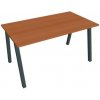 Hobis Pracovný stôl UNI A, 140x75,5x80 cm, čerešňa/čierna Hobis Pracovný stôl UNI A, 140x75,5x80 cm, čerešňa/čierna