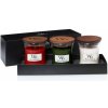 Woodwick Fireside & White Teak & Stone Wash Suede 3 x 85 g