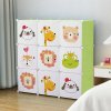Modulárna skriňa HÖGLER 9 modulov 109 x 109 x 37 cm zelená (Praktický úložný organizér na oblečenie, obuv, hračky a domáce potreby) Modulárna skriňa HÖGLER 9 modulov 109 x 109 x 37 cm zelená (Praktický úložný organizér na oblečenie, obuv, hračky a domáce potreby)