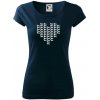 Jazvečík - Srdce - Dámske tričko Pure - XS ( Tmavomodrá (takmer čierna) ) Jazvečík - Srdce - Dámske tričko Pure - XS ( Tmavomodrá (takmer čierna) )
