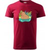 Kapybara vo vode - Klasické pánske tričko vyššej gramáže - L ( Marlboro červená ) Kapybara vo vode - Klasické pánske tričko vyššej gramáže - L ( Marlboro červená )