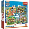 Trefl Puzzle Tlapková patrola - Prázdniny 4v1 Trefl Puzzle Tlapková patrola - Prázdniny 4v1