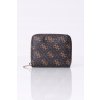 Guess peňaženka z ekologickej kože hnedá ECO ERICA SLG SMALL ZIP dámska