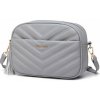 Svetlosivá zipsová crossbody dámska kabelka Mirto Svetlosivá zipsová crossbody dámska kabelka Mirto
