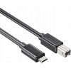 Unitek kábel do tlačiarne USB-C na USB-B 2.0 čierny 3m Unitek kábel do tlačiarne USB-C na USB-B 2.0 čierny 3m