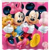 Dizajnový multifunkčný záves 180x180 cm - Mickey a Minnie/S medvedíkom Dizajnový multifunkčný záves 180x180 cm - Mickey a Minnie/S medvedíkom