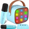 Karaoke set pre deti 2 bezdrôtové mikrofóny prenosný reproduktor darček Karaoke set pre deti 2 bezdrôtové mikrofóny prenosný reproduktor darček