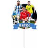 Zápich - Futbalisti s menom - bez paličky - 16cm - Obrázok Zápich - Futbalisti s menom - bez paličky - 16cm - Obrázok