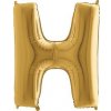 Nafukovací balónik písmeno H zlaté 102 cm - Grabo Nafukovací balónik písmeno H zlaté 102 cm - Grabo