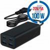 GEMBIRD GaN, Nabíjačka 2x USB Type C/2x USB, 100W, čierna (TA-UC-2A2C-PD100-01-BK) GEMBIRD GaN, Nabíjačka 2x USB Type C/2x USB, 100W, čierna (TA-UC-2A2C-PD100-01-BK)