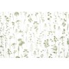 Zvyšok bavlnenej látky - Dotyk lúčnych kvetov - biela 60x160 cm Zvyšok bavlnenej látky - Dotyk lúčnych kvetov - biela 60x160 cm